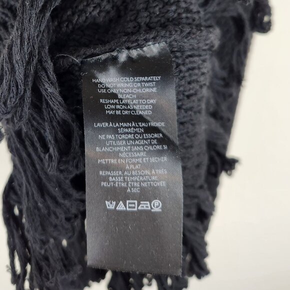 Anthropologie Pilcro Black Cropped V-Neck Sweater Tank sz XSP - Picture 9 of 10